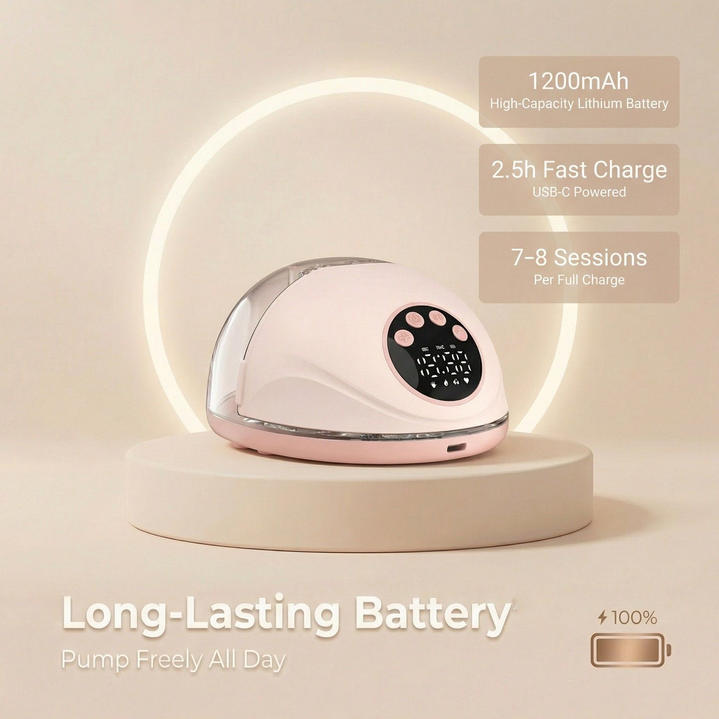 WarmFlow™ wireless breast pump rechargeable battery – pump anywhere