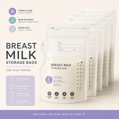 30pcs Temperature Sensor Breast Milk Storage Bag