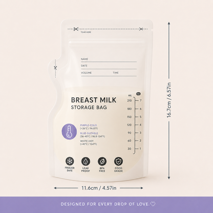 30pcs Temperature Sensor Breast Milk Storage Bag