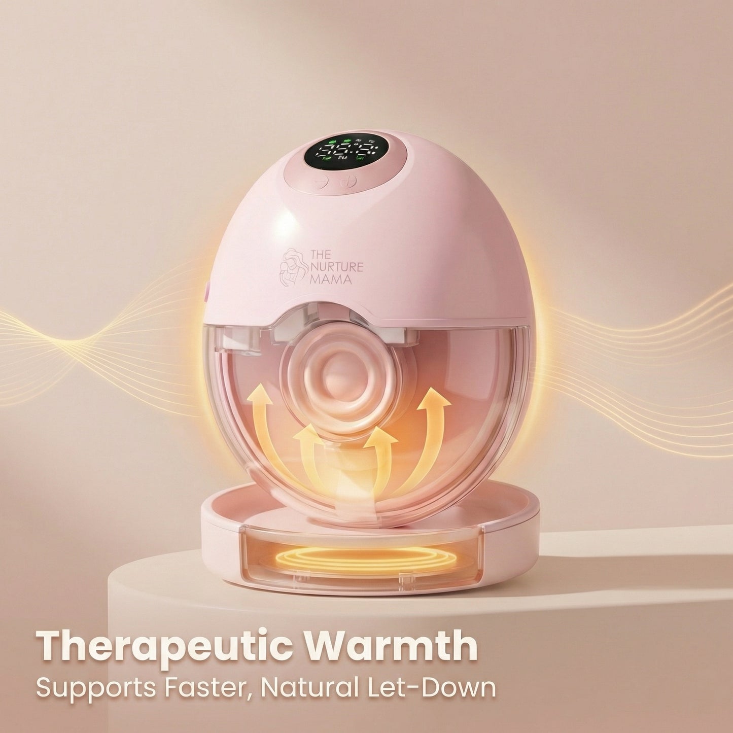 WarmFlow™ wearable breast pump with built-in heat technology