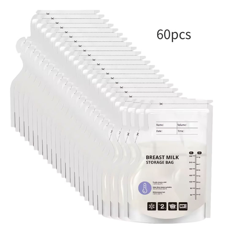 60pcs Temperature Sensor Breastmilk Storage Bag