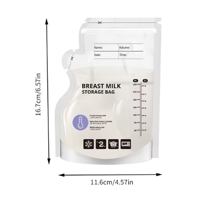 60pcs Temperature Sensor Breastmilk Storage Bag